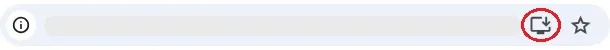 Desktop step 1: Click desktop download button at right side of the address bar to pop up installation for M2 App.