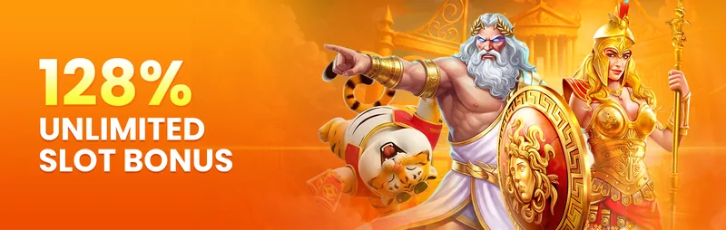 128% Unlimited Slot Bonus